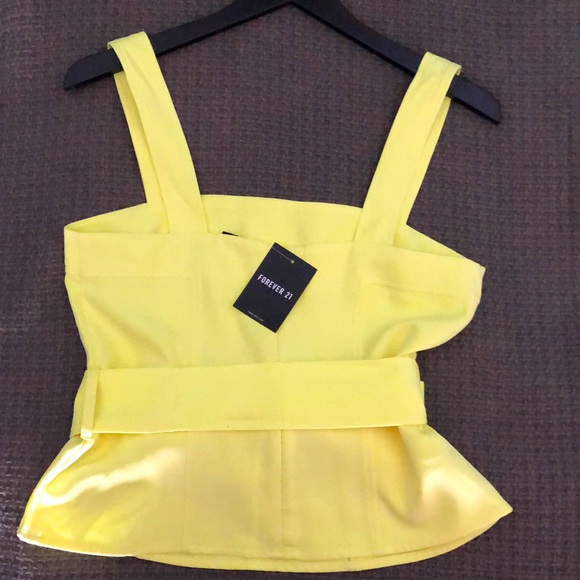 NWT Yellow Bow Dress Top - Picture 2 of 4